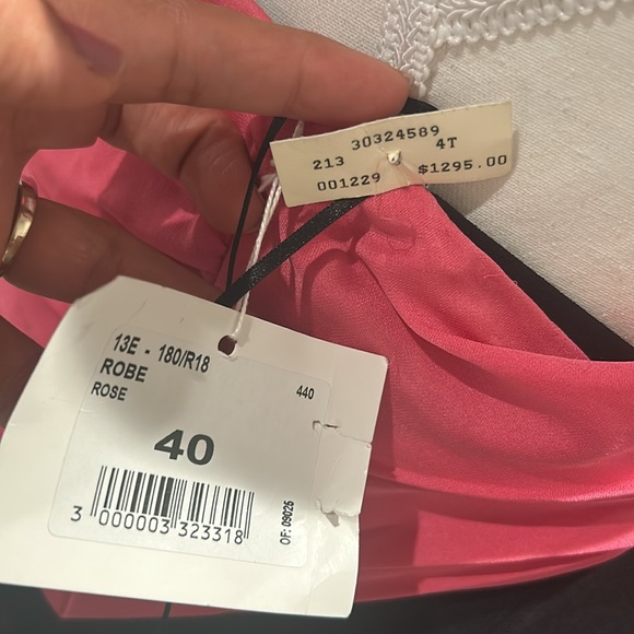 Paule Ka women sweetheart Pink and Black Dress size 40 - Picture 5 of 8